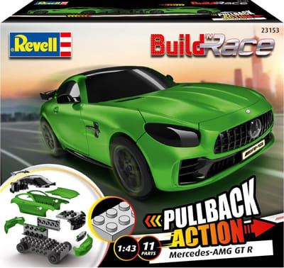 Revell Modelbouwpakket Auto - 23153 Build n R Mercedes-AMG GT R - green Plastic - 1:43 - Modelbouw