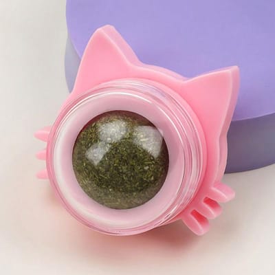 1 pièce Boules d'herbe à chat Drôle Lickable Cat Snack Boules d'herbe à chat Chaton Jouant Mâchant Nettoyage des dents Jouet pour Chats Petits Moyens Fournitures pour Animaux Pink