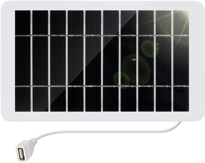 Zonnepaneel - Draagbare Charger - Energie Opladen - Hoge Efficiëntie - 16.6 x 10.1 cm - Zwart
