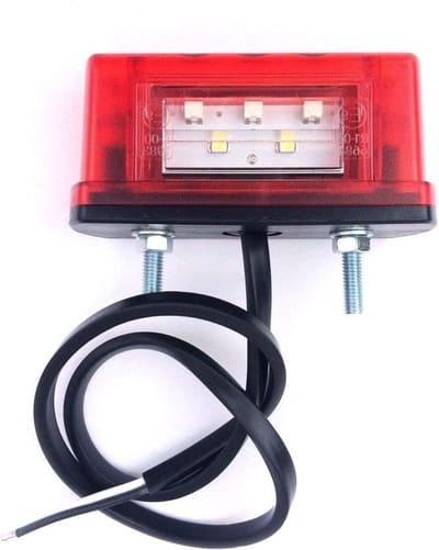 LED Kentekenplaat Verlichting - Nummerplaat Verlichting - Voertuig Verlichting - Waterproof E-9 Goedgekeurd - 83x30x40mm - Rood