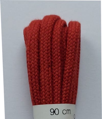 Ronilux Veter - Brique Rood - Rond - Koord Veters - Lengte 90 cm - Dikte 4 mm - Schoenveter