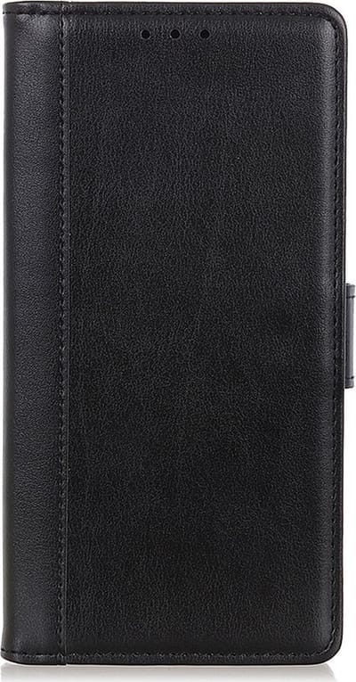 Shop4 - Samsung Galaxy S22 Plus Hoesje - Wallet Case met Pasjeshouder Grain Zwart