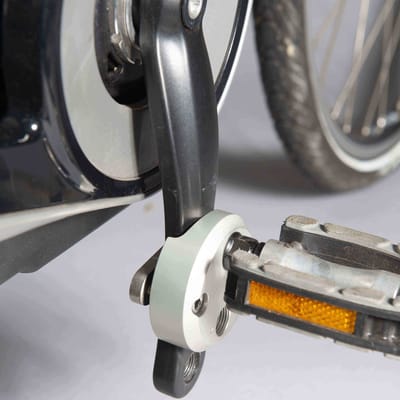 FOM Crankverkorter - Pedaalarm Voor Links & Rechts - Universeel - Aluminium - Zilver - Per Stuk