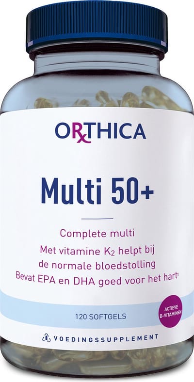 Orthica Multi 50+ - multivitamine voor 50 plusser - 120 softgels