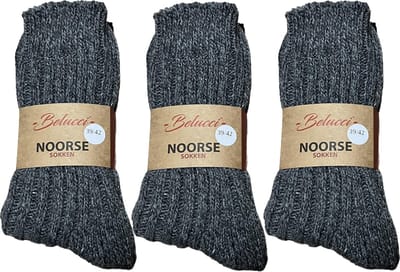 Belucci Noorse Wollen Sokken 6 Paar Maat 39/42