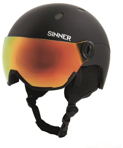 Sinner Titan Visor Skihelm Met Photochromic Vizier 2025 - Zwart