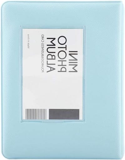 Mini Fotoalbum met 64 Pockets voor Fujifilm Instax - Compact Fotoopslag voor Kinderen en Volwassenen - Blauw