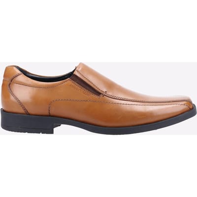 Hush Puppies Brody Leren Heren Instappers In Tan