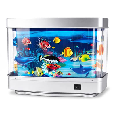aquarium, realistische dynamische kunstmatige aquarium nep aquarium voor kinderen verplaatsen virtuele aquariumkatten houden van kijken kantoor bureaudecoratie stuur een sticker
