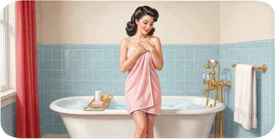 WC mat 120x60 cm - Antislip - Badkamer - Vrouw - Roze - Toiletmat - Vloermat - Douchemat - Toilet tapijt - Toiletmatten