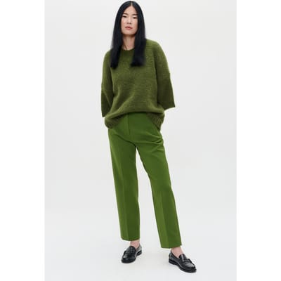 ZENGGI Compact Strtch Colette Pants Herb Green Größe: XS | Stoffhosen Outlet | Damen | Grün