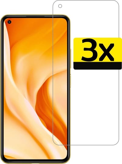 Screenprotector - Geschikt voor Xiaomi Mi 11 Lite - 3 Stuks - Extra Sterk - Beschermglas - Gehard Glas - Tempered Glass - Screen Protector