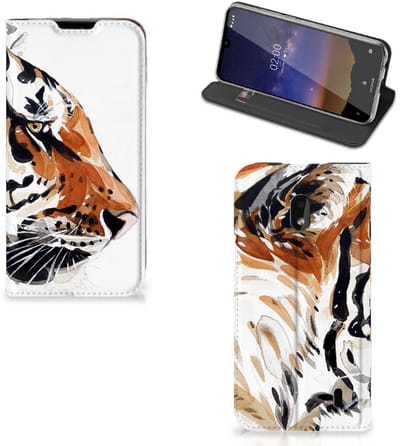 Bookcase Nokia 2.2 Watercolor Tiger