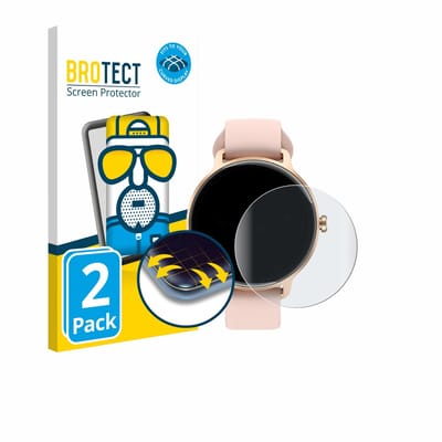 BROTECT - Screenprotector voor Yoever Smartwatch 1.27" - Folie Beschermfolie matte volledig dekking 2 Stuks