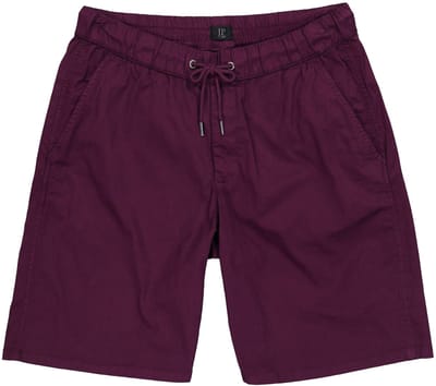 JP 1880 - Heren - Bermuda elastische tailleband - Donkerbordeaux - Maat 4XL