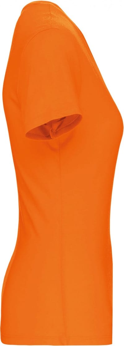 Kariban Dames-t-shirt BIO150 IC V-hals K3029IC - orange - L