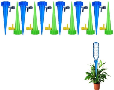 Automatische Planten Waterkraan - Verstelbare Waterkraan Met Langzaam Werkende Controleklep - Voor Binnen- En Buitenplanten - 12 PCS