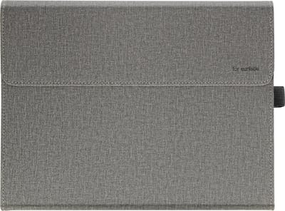 Avizar Foliohoes Geschikt voor Microsoft Surface Pro 9 en Pro 11 SafeStand collectie met magnetische sluiting, Grijs