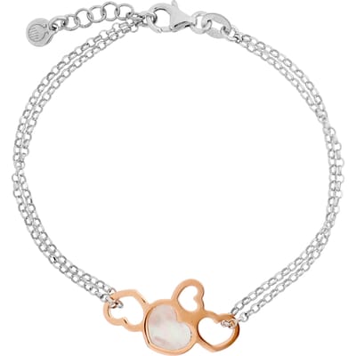 Orphelia 'Maliya' Dames 925 Sterling Zilveren Armband - Zilver/Roos ZA-7388