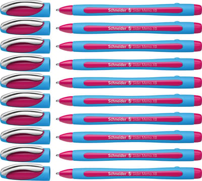 Schneider balpen - Slider Memo - XB - 1,4mm - roze - 10 stuks - S-150209-10