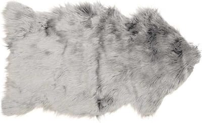 Decoratie vacht fake fur - 60x100 cm - Dark Grey