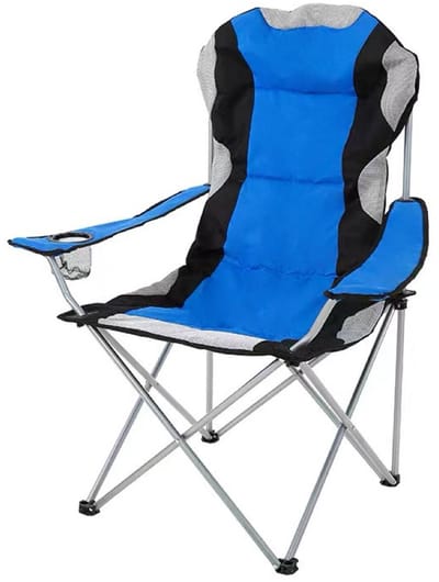 VDD - campingstoel - vouwstoel - campingstoel opvouwbaar - camping stoel - campingstoelen - campingstoel opvouwbaar - opvouwbaar - bekerhouder - blauw