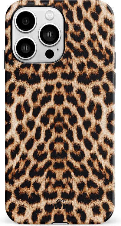 xoxo Wildhearts Wild Thing Single Layer - Panter print hoesje geschikt voor iPhone 13 Pro Max hoesje - Luipaardprint hoesje geschikt voor iPhone 13 Pro Max hoesje - Tijger print hoesje - Hardcase luxe hoesje met print