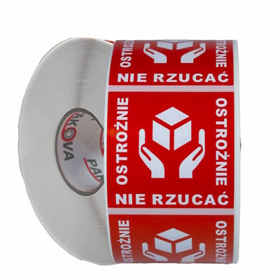 Pakova - Zelfklevende Waarschuwingsetiketten - Niet Gooien - 1000 stuks - 55x55 mm