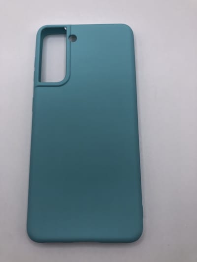 Siliconen back cover case - Geschikt voor Samsung Galaxy S21 - TPU hoesje Turquoise