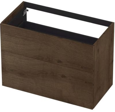 INK - Onderkast 2 Laden Push To Bestaande Uit: - 900x450x650 Mm - Chocolate Fineer