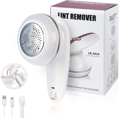 Dailygoody - Lint Remover - Draadloos Scheerapparaat - Ergonomisch Ontwerp - Purper - Fuzz Verwijderaar - Ideaal voor Reizen