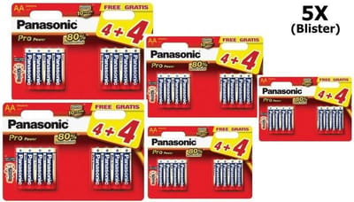 5 bliesters (40 stuks) - Panasonic Alkaline PRO Power LR6/AA