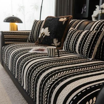 Bankkussen Universeel In Alle Seizoenen Nieuw Zitkussen Antislip Volledig Bedekkend Lichte Luxe High-End Gevoel Eenvoudig Modern Hoes Leer 70*70cm