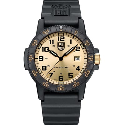 Luminox Montre Homme Sea Turtle Giant Bracelet Plastique Cadran Or Quartz Suisse XS.0325.GP 100M or