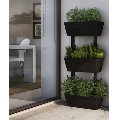 vidaXL Plantenbakken 6 st 100 cm antracietkleurig