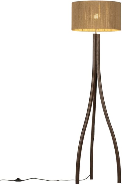 Lumidora Vloerlamp 31403 - ORLANDO - E27 - Bruin - Hout - ⌀ 45 cm