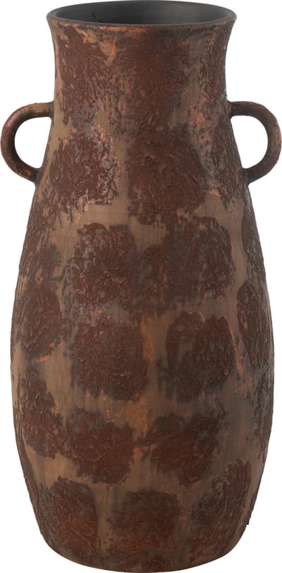 J-Line vaas Amphore terra - keramiek - bruin - large - 70 cm hoog