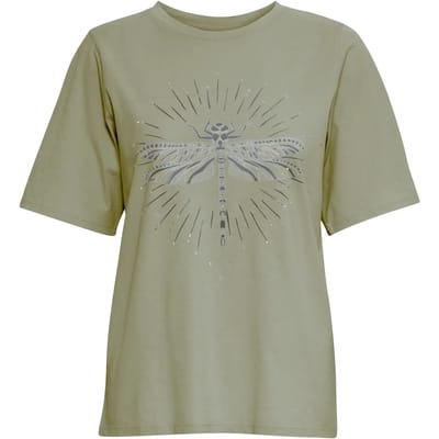 Dames-T-shirt Pulz Jeans Dragonfly