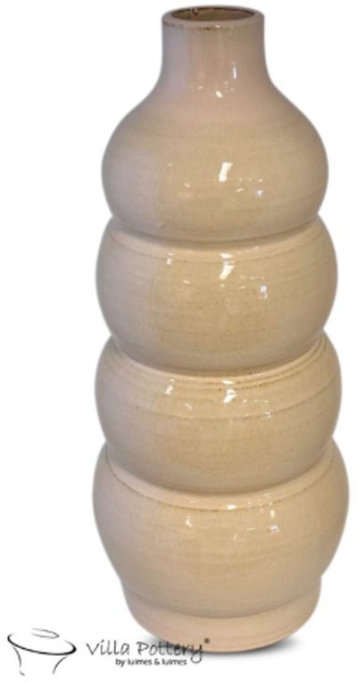 Vaas - Villa Pottery - Decoratie - Woondecoratie - Keramiek - Waterdicht - Sweden 3_3 Cream