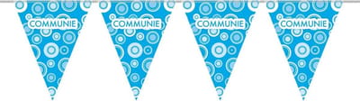 Vlaggenlijn Communie blauw