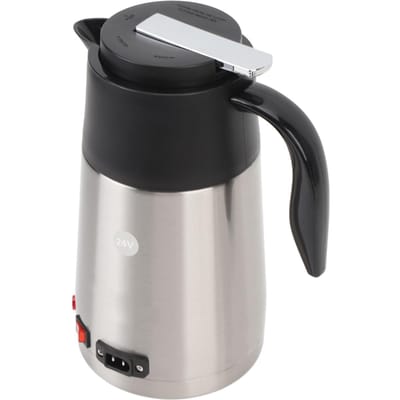 Bouilloire de Voiture 24V 200W Chauffe-Eau Haute Puissance 1.3L Acier Inoxydable Portable Électrique Café Lait Chauffe-Bouilloire pour black