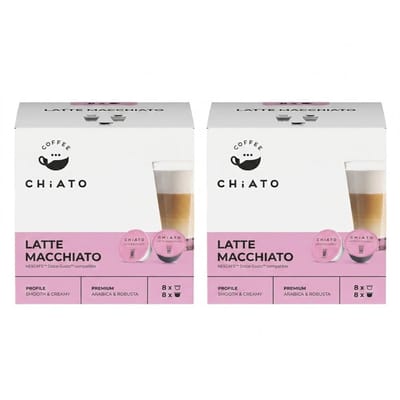 Koffiecapsules compatibel met NESCAFÉ® Dolce Gusto® CHiATO Latte Macchiato, 8+8 st.
