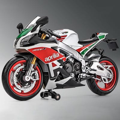 1:12 Aprilia Rsv4 Rr1000 Gegoten Aluminium Motorfiets Model Speelgoed Auto Collectie Autobike Schokdemper Off Road Autocycle Speelgoed Cadeau white