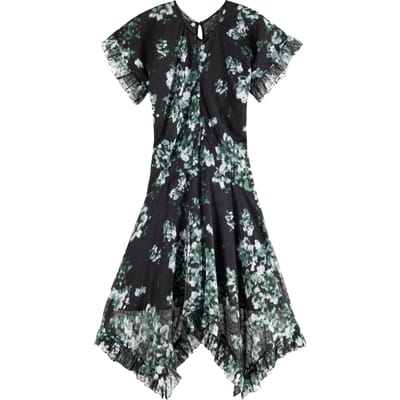 Scotch & Soda Printed Fil Coupe Mini Ruffle Dress Nieuw Blossom Print Park Taglia: 34 | Abiti Mini Outlet | Donna