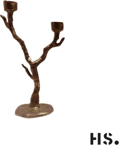 Home Society Kandelaar Branch Brons Large