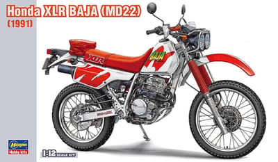 Hasegawa Modelbouwpakket Motorfiets - 21516 Honda XLR Baja - MD22 - 1991 - Motorfiets Plastic - 1:12 - Modelbouw