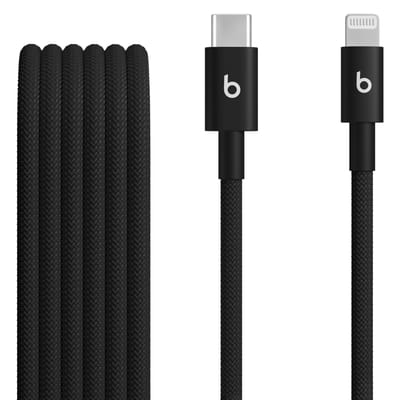 Beats Geweven USB-C naar geschikt voor Lightning kabel - 1,5 meter - Bolt Black