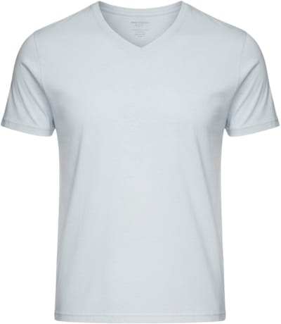 OMBRE T-shirt - Regular Fit - Katoen - Korte Mouw Lichtgrijs S