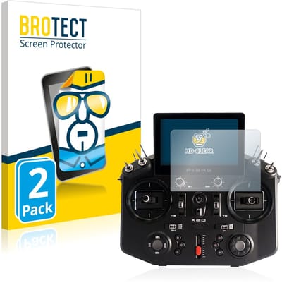 BROTECT - Screenprotector voor FrSky Tandem X20 - Folie Beschermfolie transparant 2 Stuks