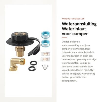 Dailygoods- Waterinlaat Robuuste Constructie - Wateraansluiting - Vervangende Watertoevoer - Stadswater - UV-bestendig - Eenvoudige Aansluiting